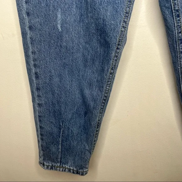 PRINCESS POLLY Balloon Leg Distressed Denim Size 2 Jeans - Picture 8 of 16